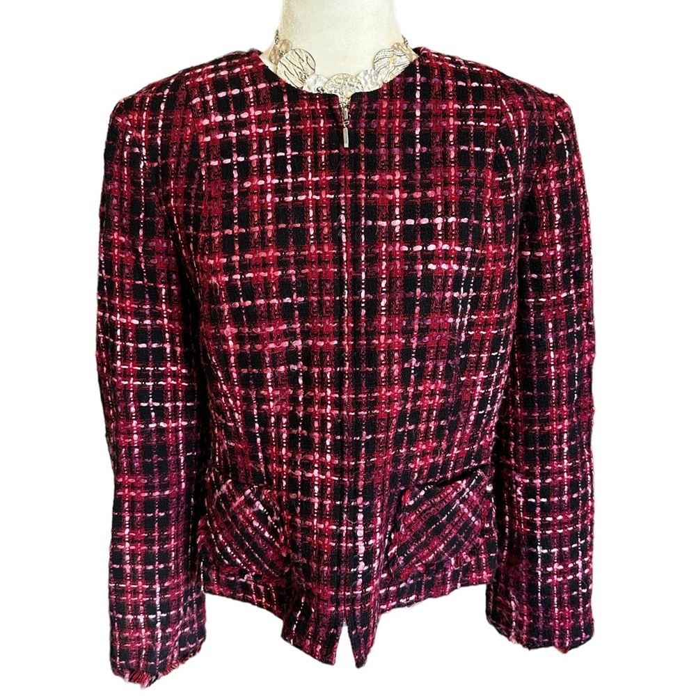 Apt. 9 Plaid Tweed Jacket